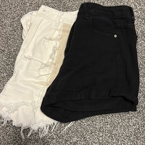 two Shein jean shorts